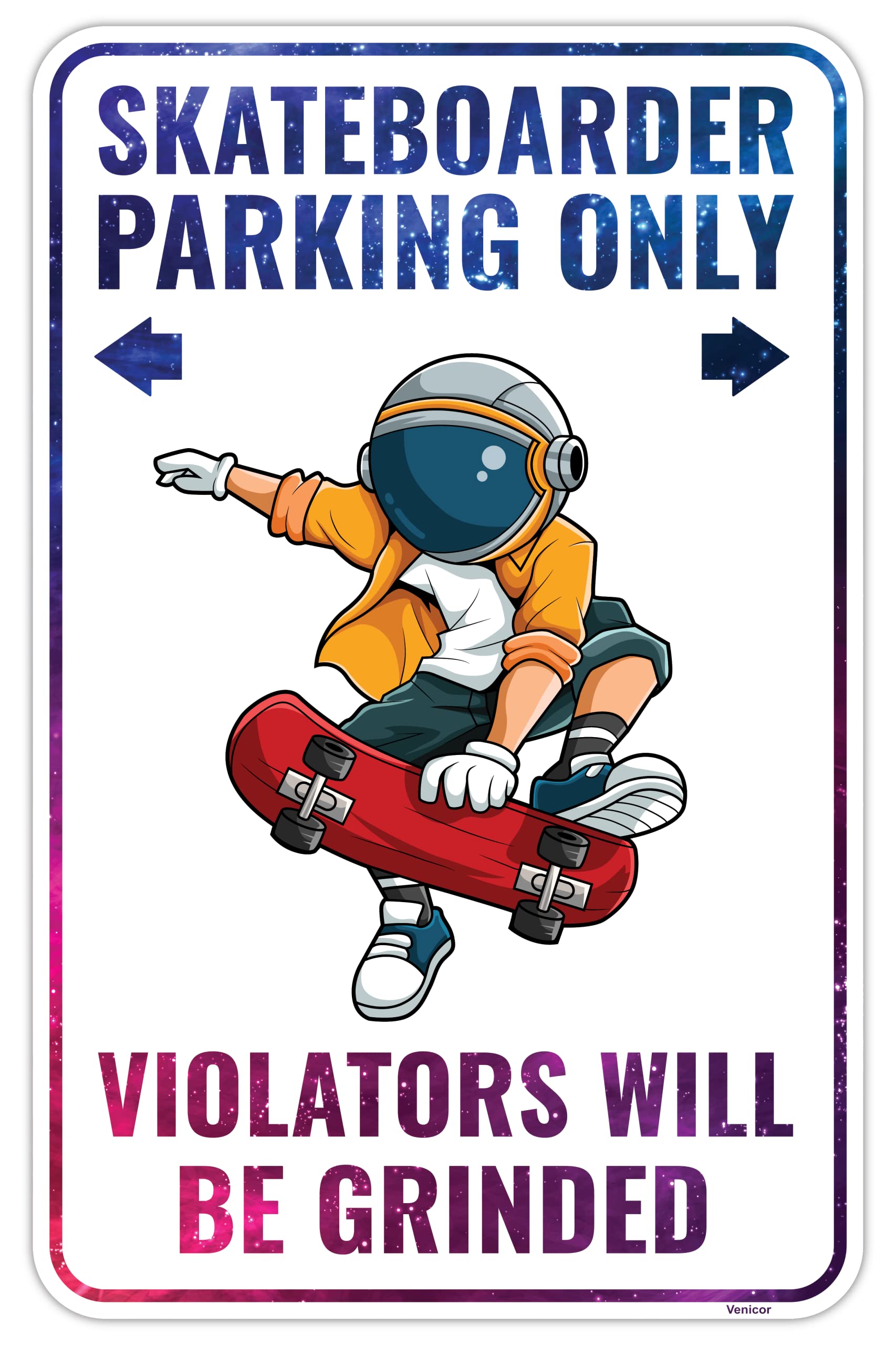 Amazon.com: Venicor Skateboard Sign Decor - 9 x 14 Inches